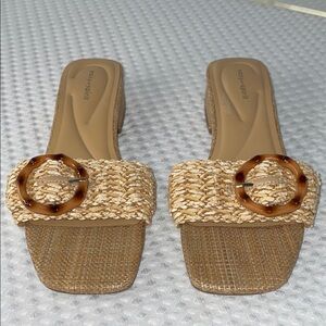 EASY SPIRIT GATLIN LOW BLOCK HEELED SANDALS FTL-12-108